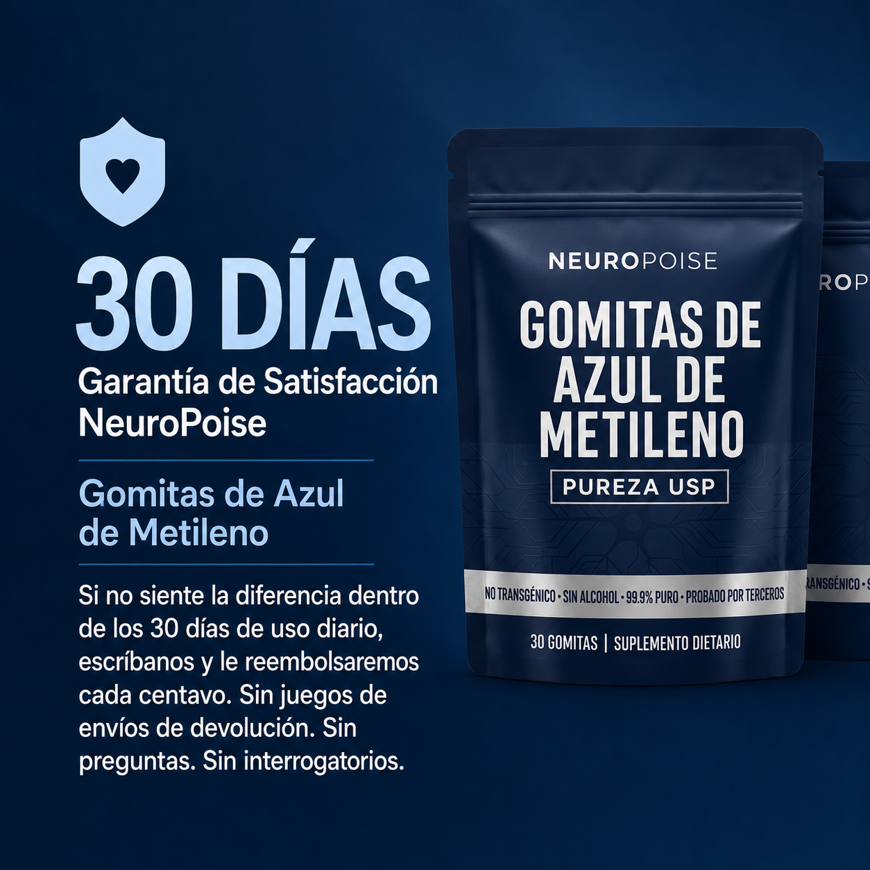 Gomitas de azul de metileno Neuropoise™