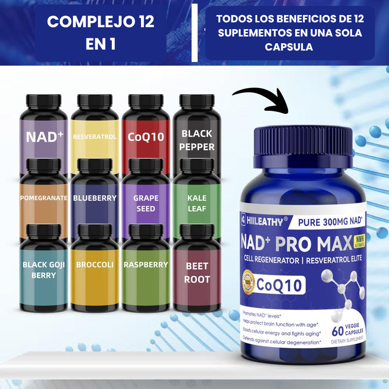 NAD+ 300mg Puros para tu Regeneración Celular | Hiileathy™